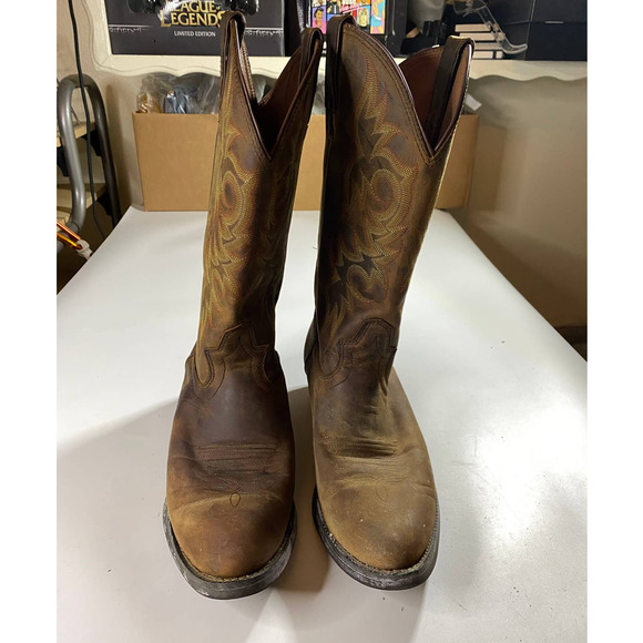 Justin Boots Brown Western Boots Men\'s Size 10.5 main image 5
